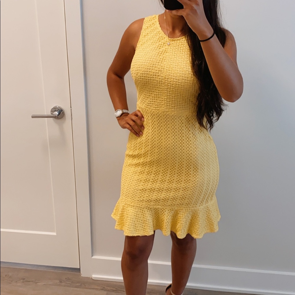 💗KARL LAGERFELD Yellow Dress